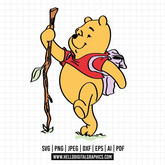 COD1131 Winnie the Pooh svg, pooh png, baby shower svg, pooh party