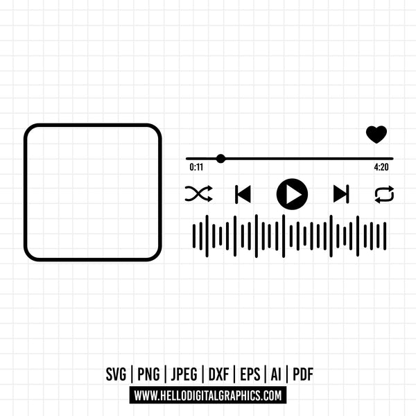 COD1230- Music Icons svg, Volume Button SVG, Play buttons svg, Music P ...