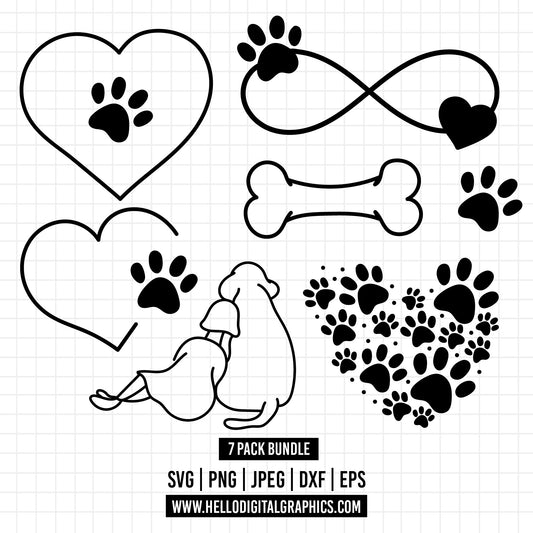 COD1248 All you need is love and a dog svg, dog svg, paw svg, dog mom svg, puppy svg, dog lover svg