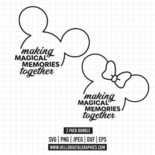 COD1285- Making magical memories together svg, Family Trip SVG, Vacay Mode Svg, mickey svg