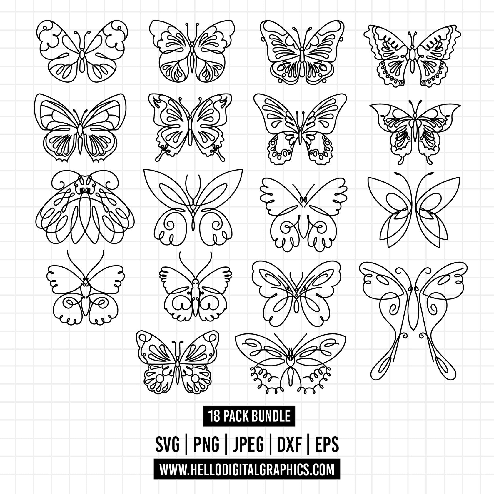 COD1291 - Butterfly svg, Butterfly lineart svg, butterfly outline svg ...