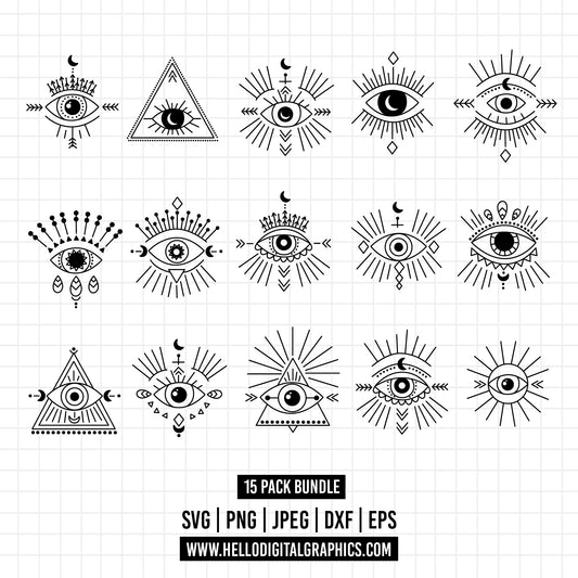 COD1293- Mystical eye clipart Evil eye png mystical png third eye png Masonic clipart All seeing eye tattoo style witchy aesthetic print on demand