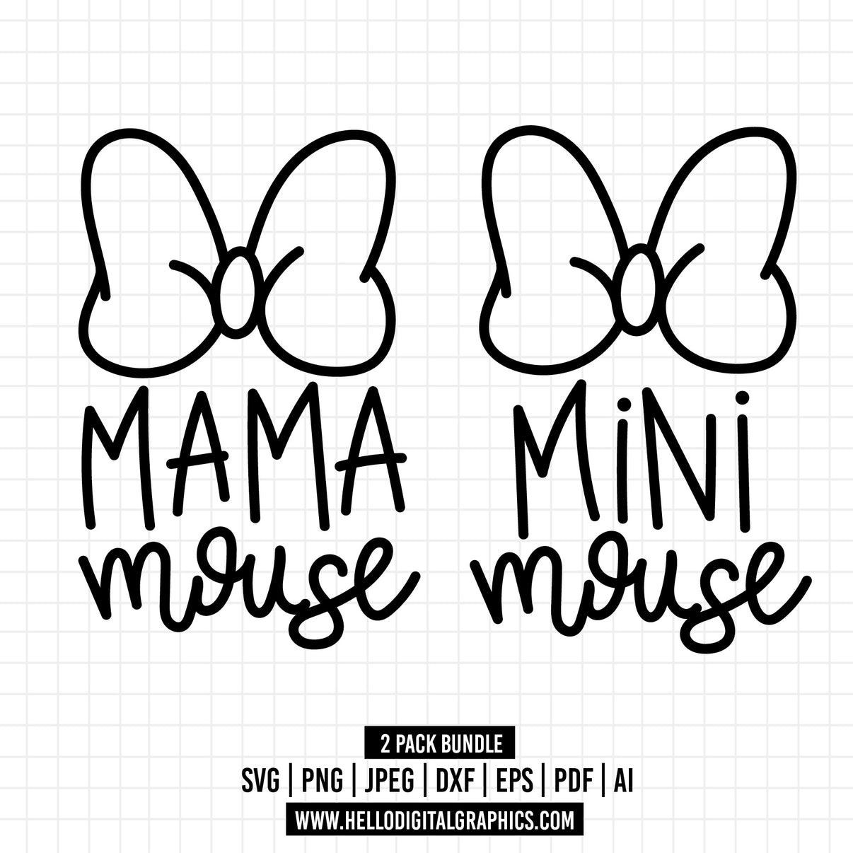 COD1333- Mama mouse svg, mini mouse svg, Minnie mouse svg, Disney svg ...