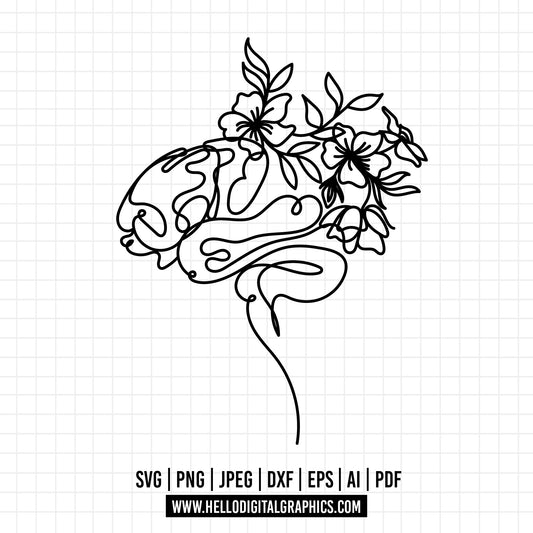 COD1342 - Brain and Heart SVG, Anatomy Design,  Brain and Heart SVG, Doctor Svg, Mental Health SVG