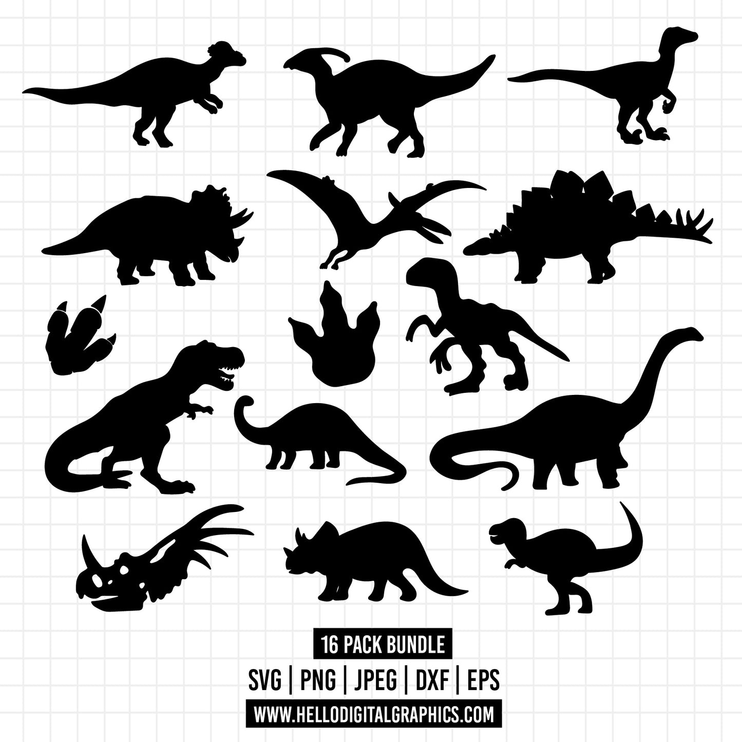 COD1366 -Dinosaur svg, dinosaur clipart, kids dinosaur svg, t-rex svg, dino svg, triceratops svg files