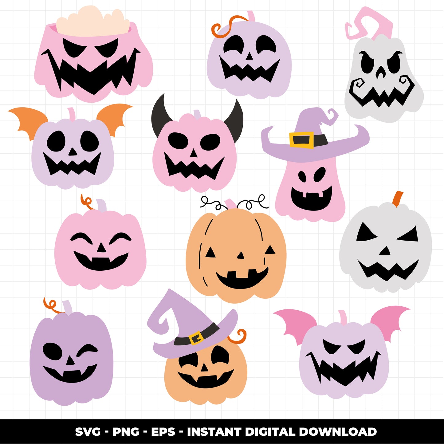 COD1391 - Halloween Doodles clipart, Pumpkin Clipart, halloween Clipart, scrapbook cliparts, halloween svg
