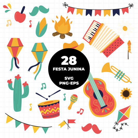 COD1396 - Festa junina clipart, festa junina Clipart, junina Clipart, printable, Festa junina svg, festa junina vector