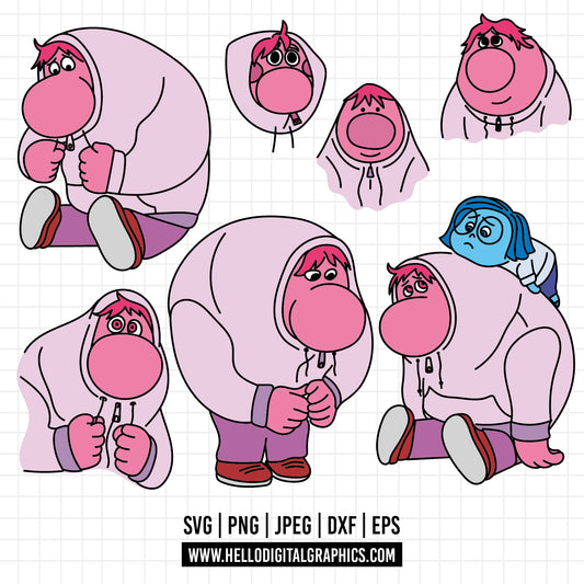 COD1505 - Embarrassment Inside Out 2 SVG, EPS, PNG - Embarrassment Clipart Vector. new characters Embarrassment vectorized, digital download