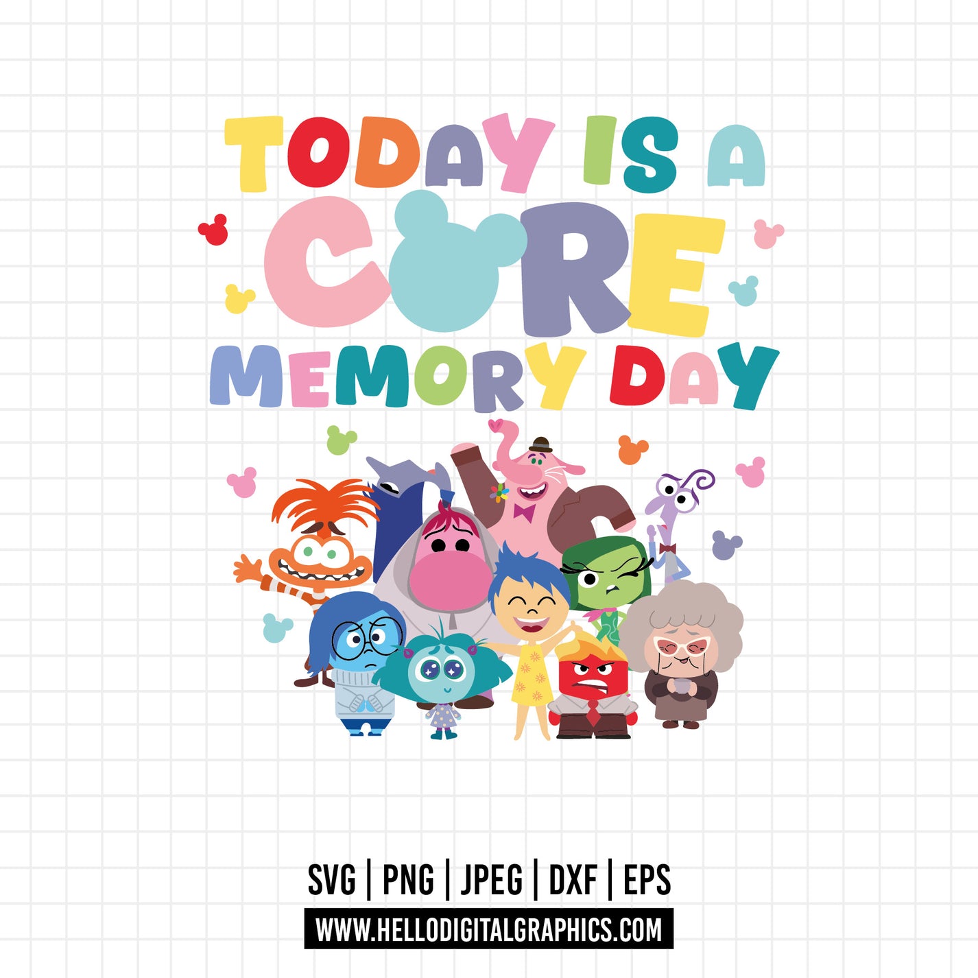 COD1537 - Today is a core memory day svg, Anxiety Inside Out 2 svg, In ...