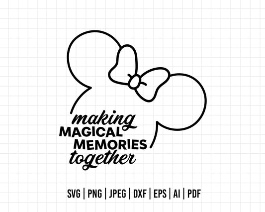 COD154- Making magical memories together svg, Family Trip SVG, Vacay Mode Svg, minnie svg