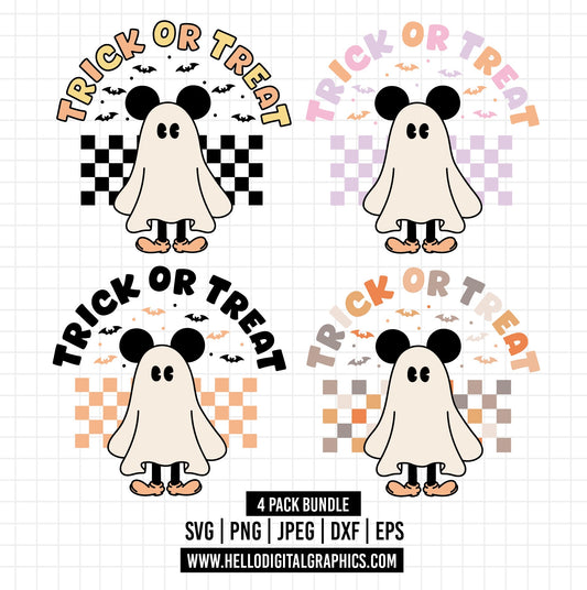 COD1551- Minnie trick or treat svg, Spooky Vibes Svg, Halloween Disney svg