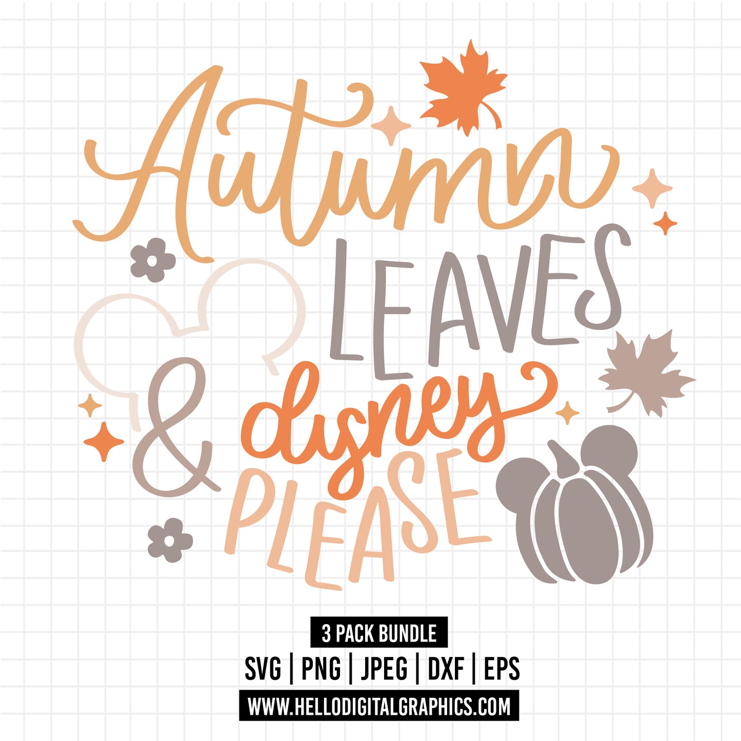 COD1559 Autumn leaves and disney please svg, disney quote svg, disney fall svg, autumn svg