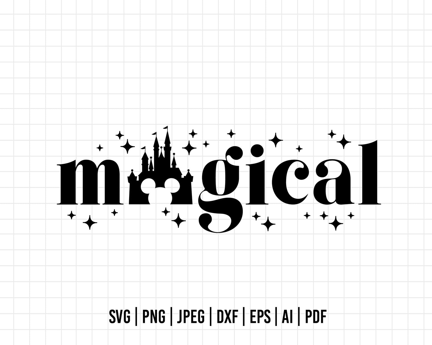 COD156- Magical Svg, Mickey Svg, Castle svg, Disney svg, Magical svg, Disney quote