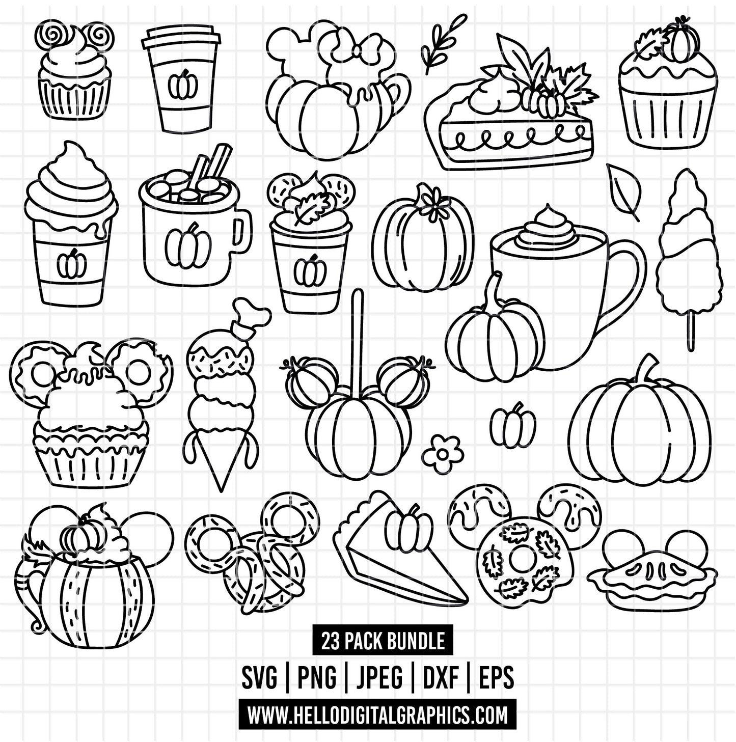 COD1570- Snack goals fall svg, Snacks svg, Mickey Mouse Ears Head, Disney svg, autumn snack svg