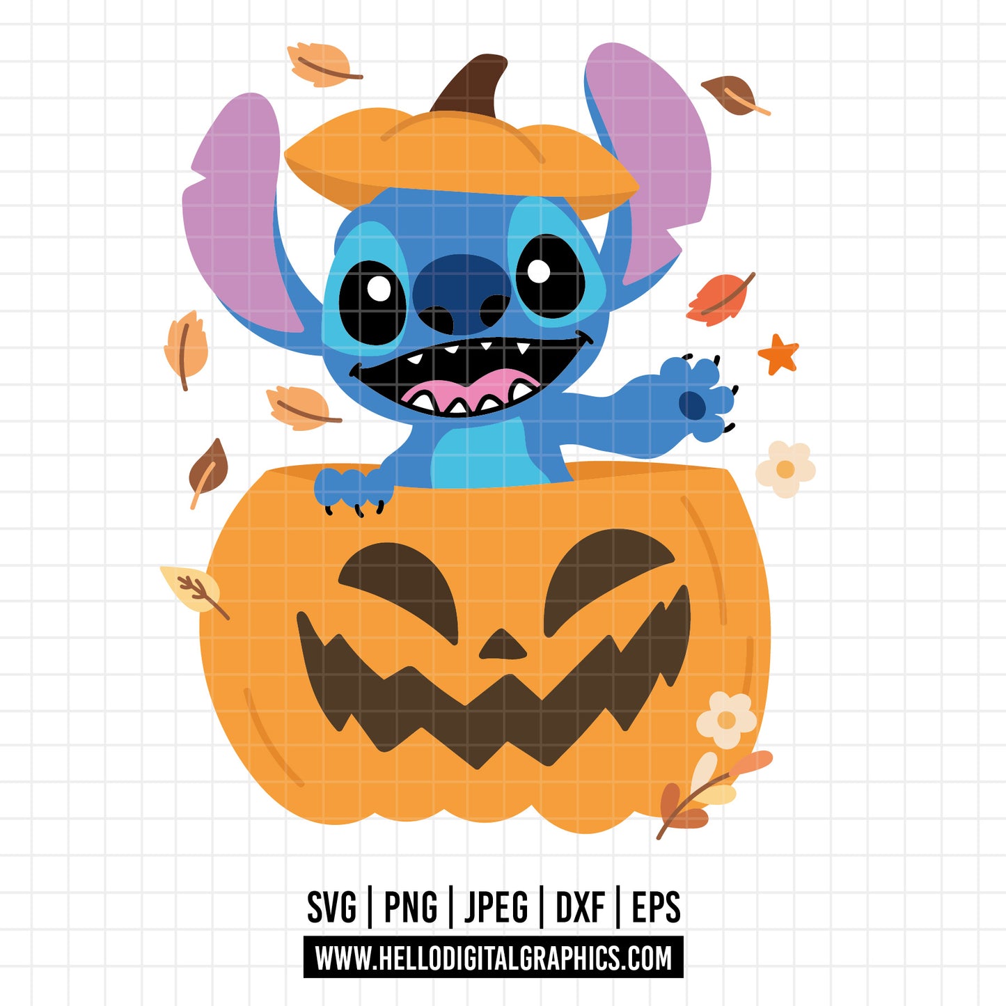 COD1573- Lilo and stitch svg, Stitch fall svg, Disney svg, Cricut, Silhouette, autumn svg