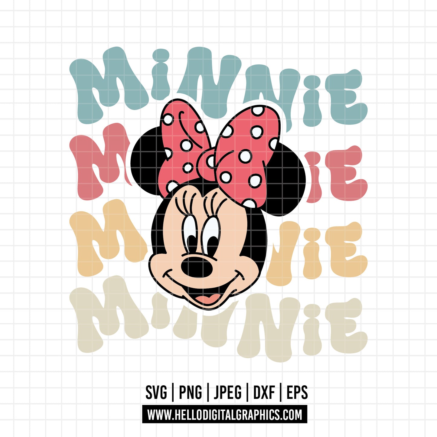 COD1587 -  Minnie mouse svg, Disney svg, minnie svg, Silhouette, Cricut