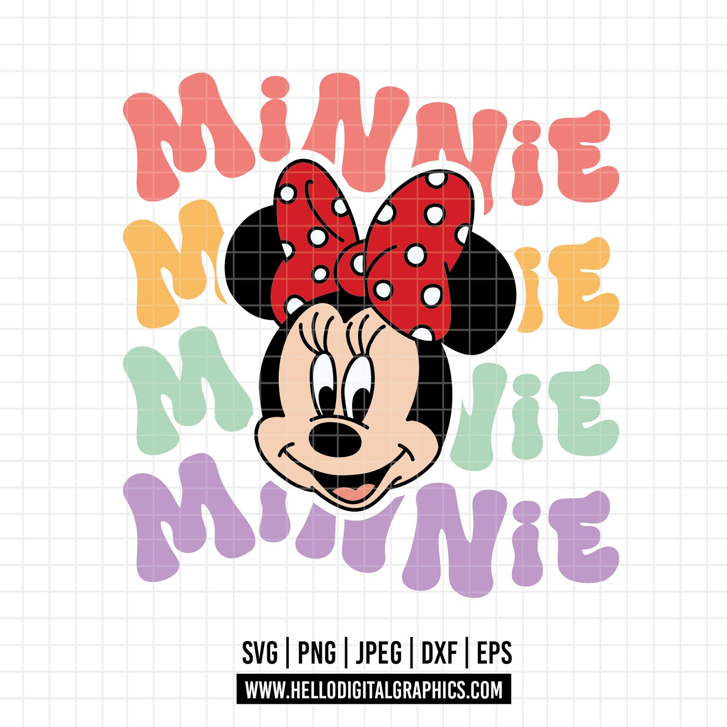 COD1589 -  Minnie mouse svg, Disney svg, minnie svg, Silhouette, Cricut