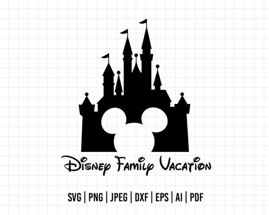 COD160- Disney family vacation svg, Family Trip SVG, Vacay Mode Svg, mickey svg, castle svg