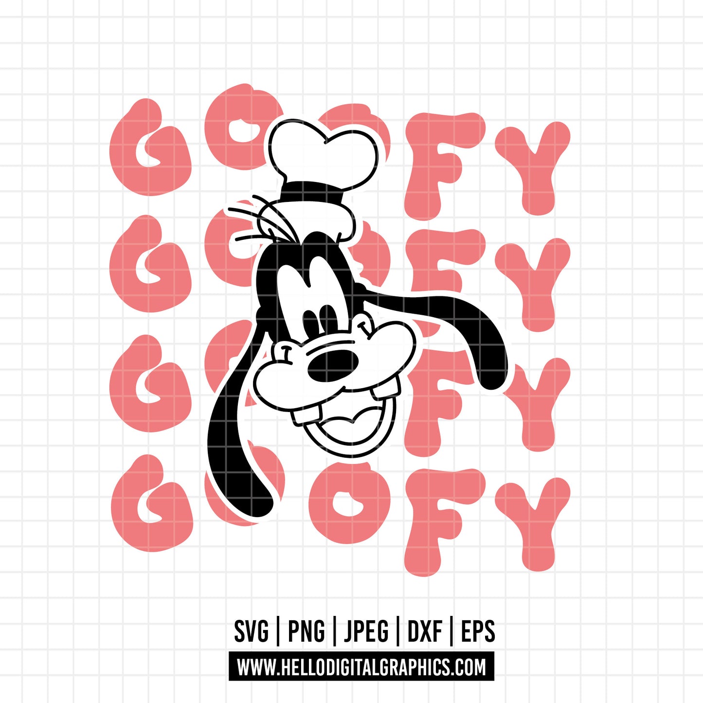 COD1604 - Goofy svg, Disney svg, mickey svg, minnie svg, Silhouette, Cricut