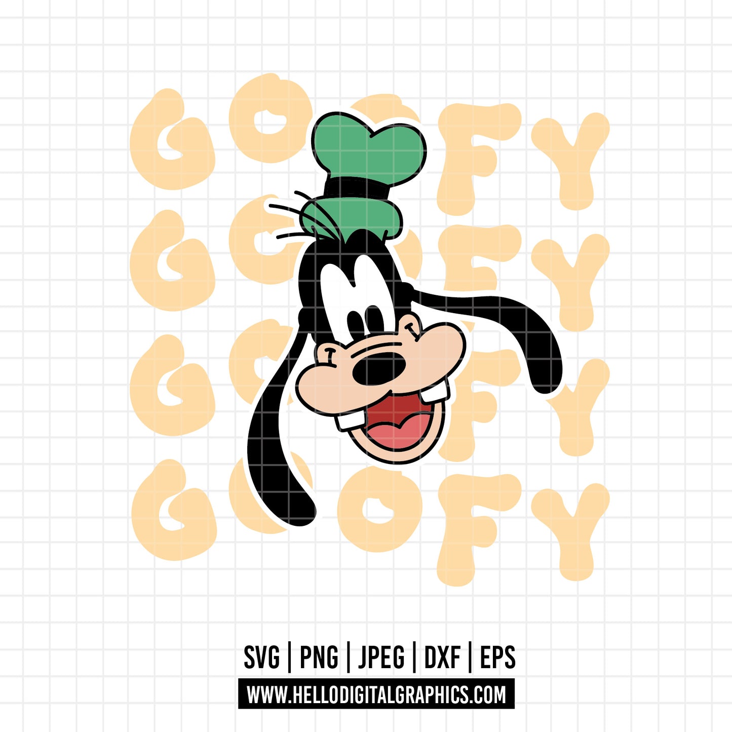 COD1605 - Goofy svg, Disney svg, mickey svg, minnie svg, Silhouette, Cricut