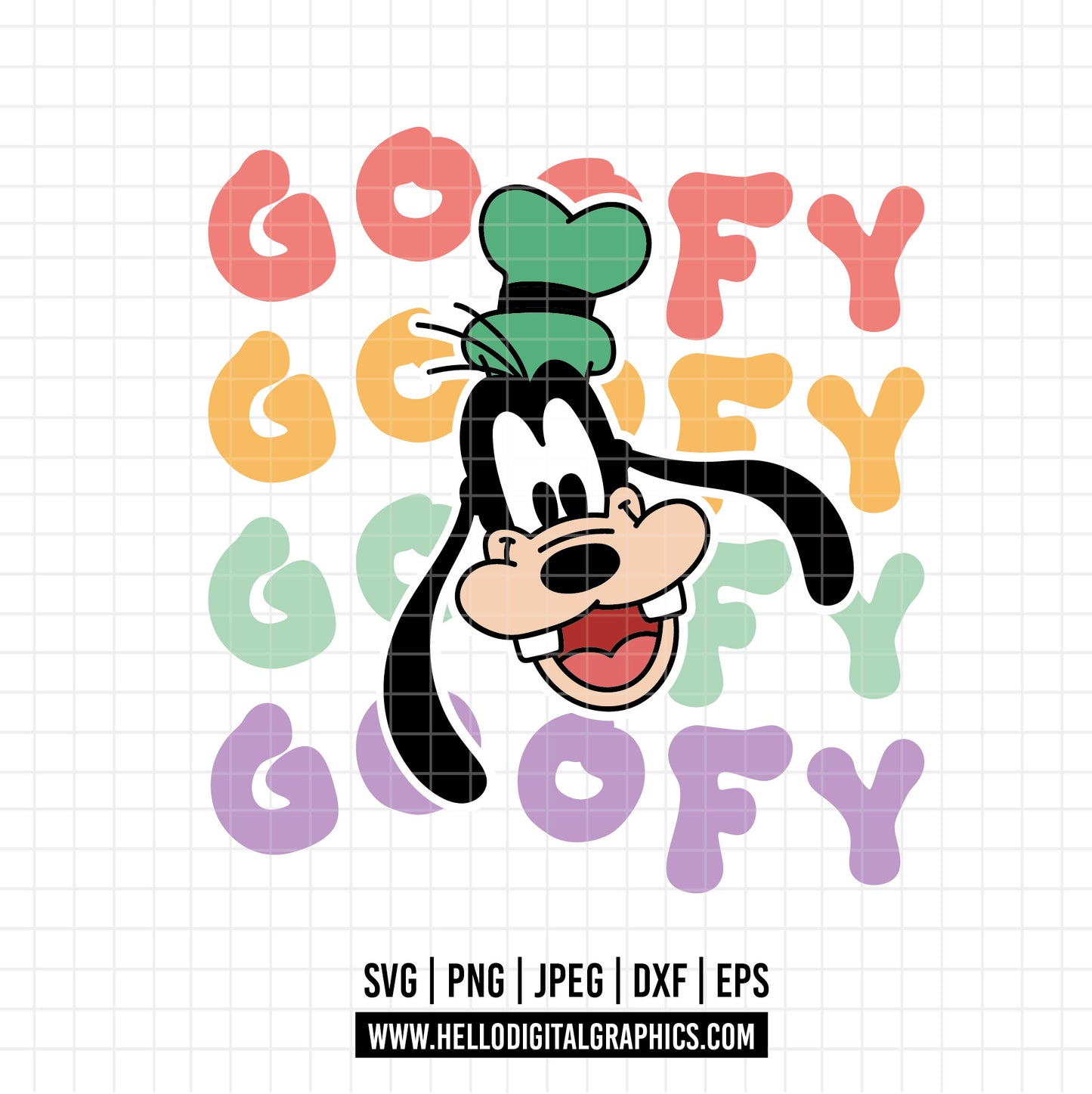 COD1607 - Goofy svg, Disney svg, mickey svg, minnie svg, Silhouette, Cricut