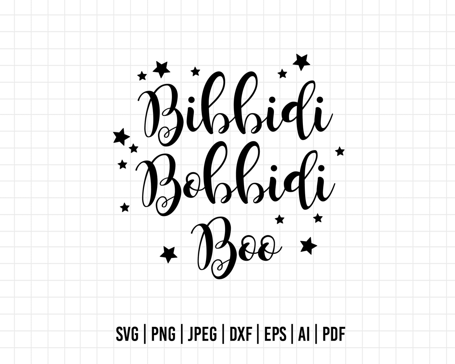 COD162- Bibbidi bobbidi boo svg, halloween svg, disney svg, besties svg, princes svg