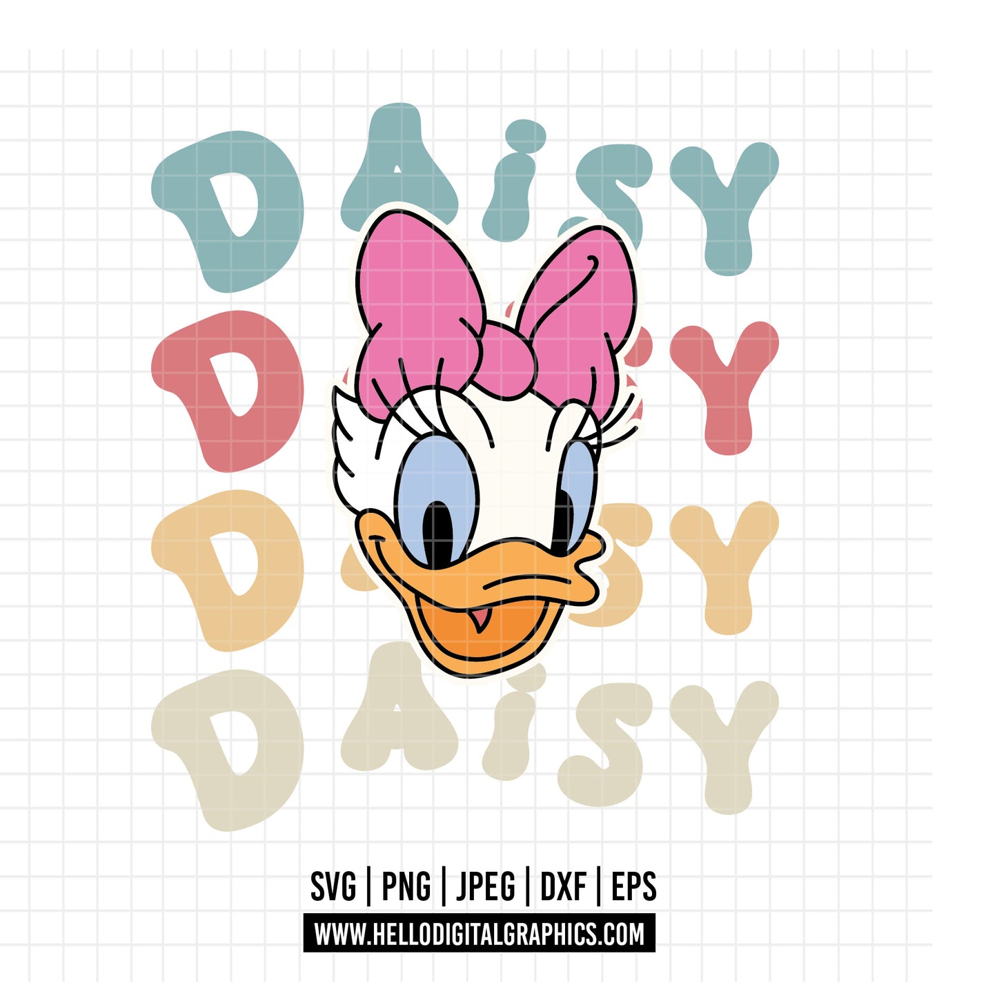 COD1620- Daisy svg, Disney svg, mickey svg, minnie svg, Silhouette, Cricut