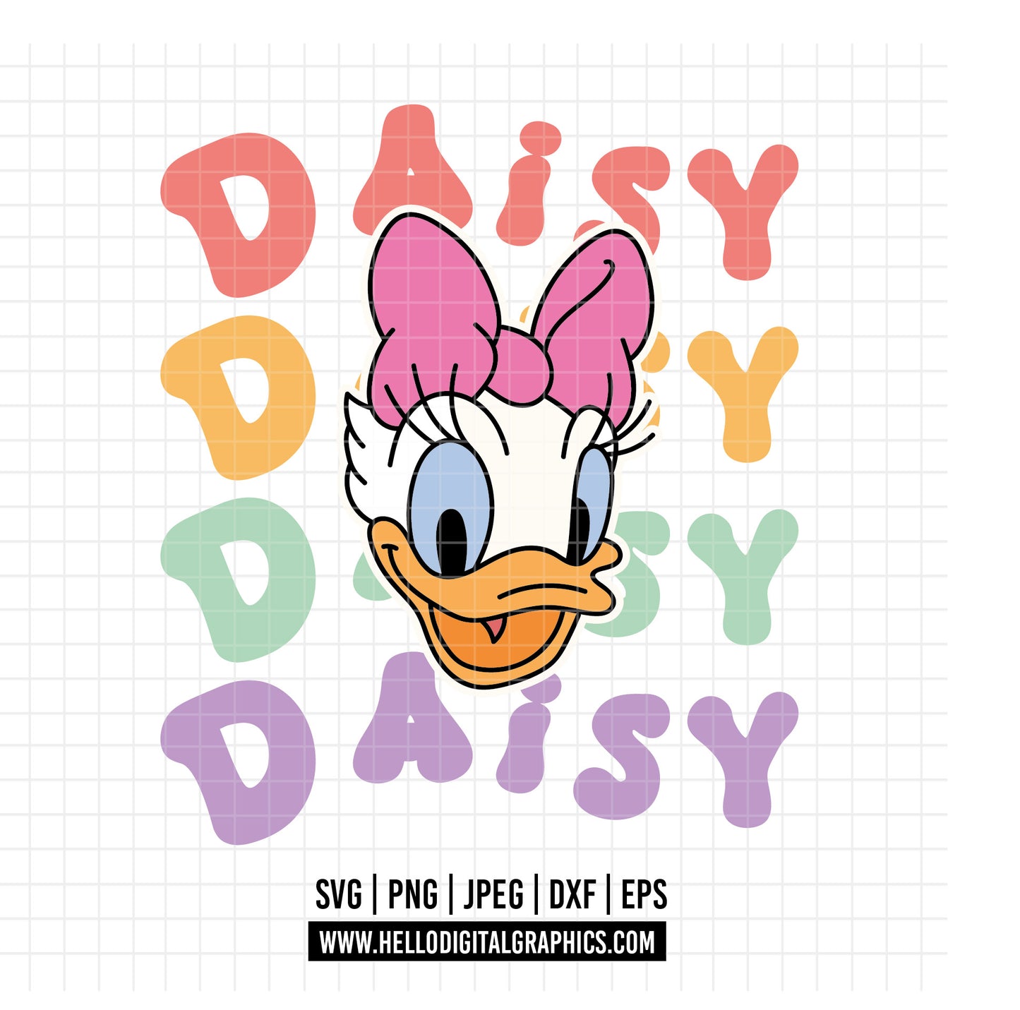 COD1621- Daisy svg, Disney svg, mickey svg, minnie svg, Silhouette, Cricut