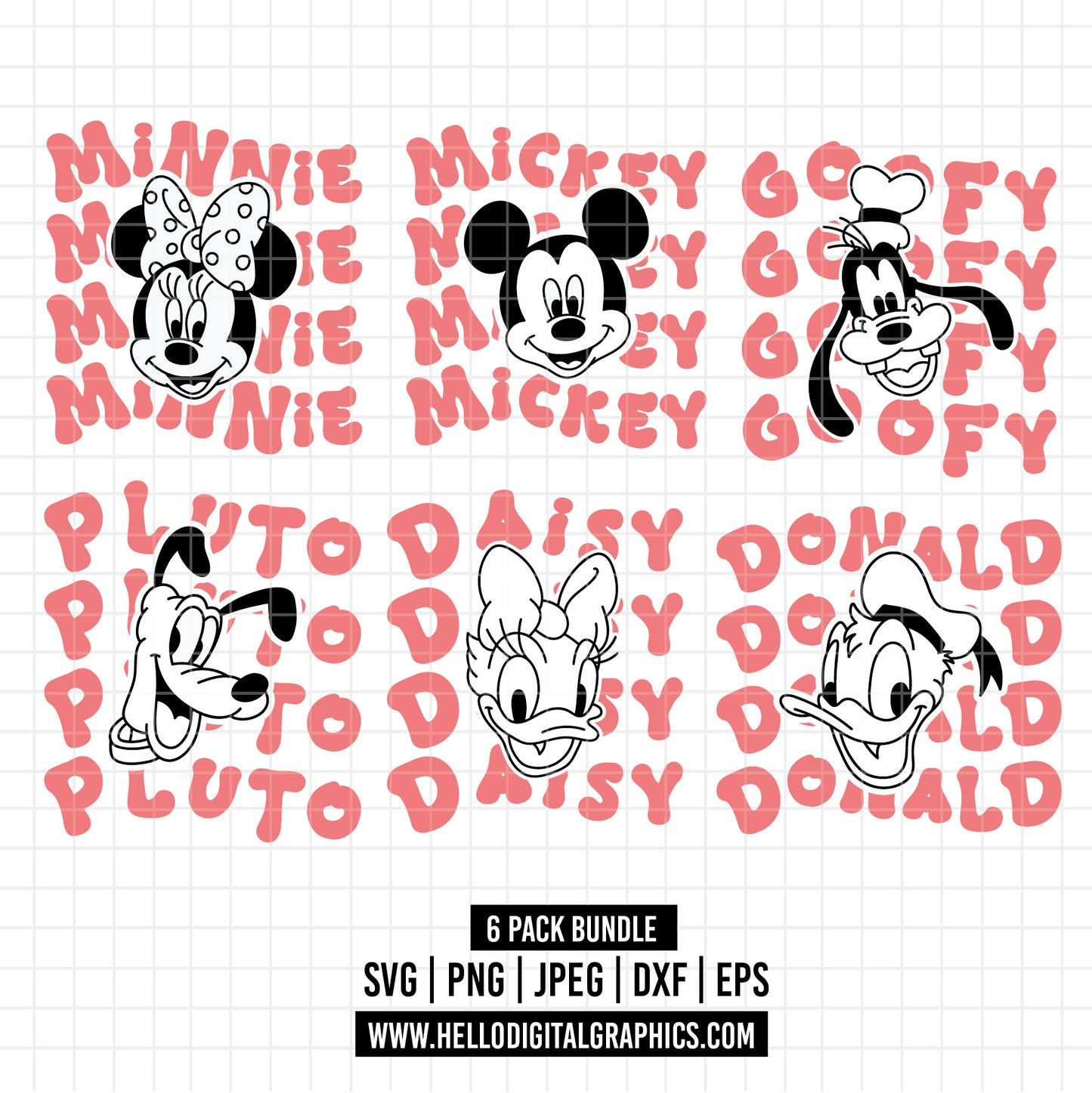 COD1632- Pluto svg, Goofy svg, Daisy svg, Disney svg, mickey svg, minnie svg, Family Vacation Svg, Family Trip 2025 Svg, Magical Kingdom Svg