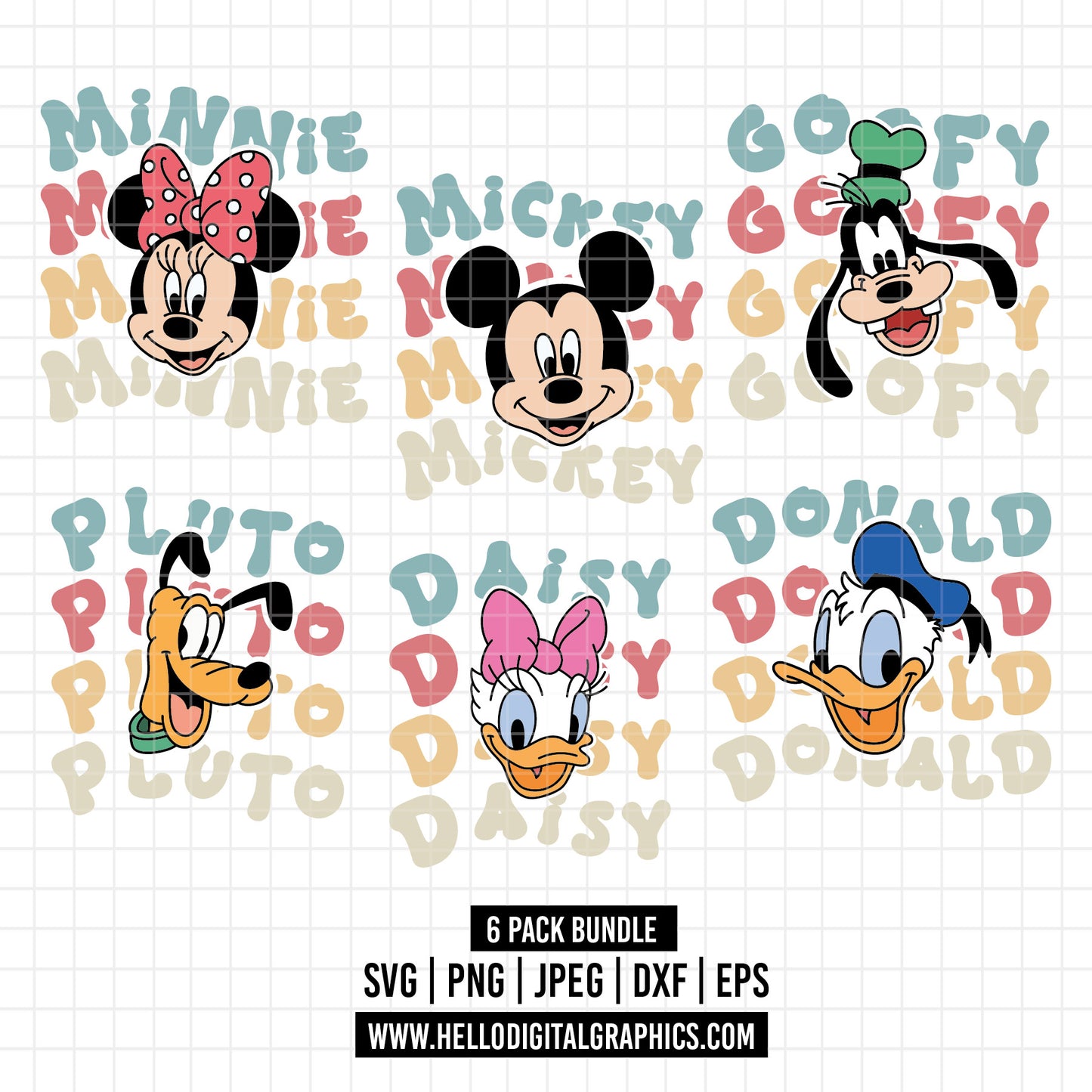 COD1633- Pluto svg, Goofy svg, Daisy svg, Disney svg, mickey svg, minnie svg, Family Vacation Svg, Family Trip 2025 Svg, Magical Kingdom Svg