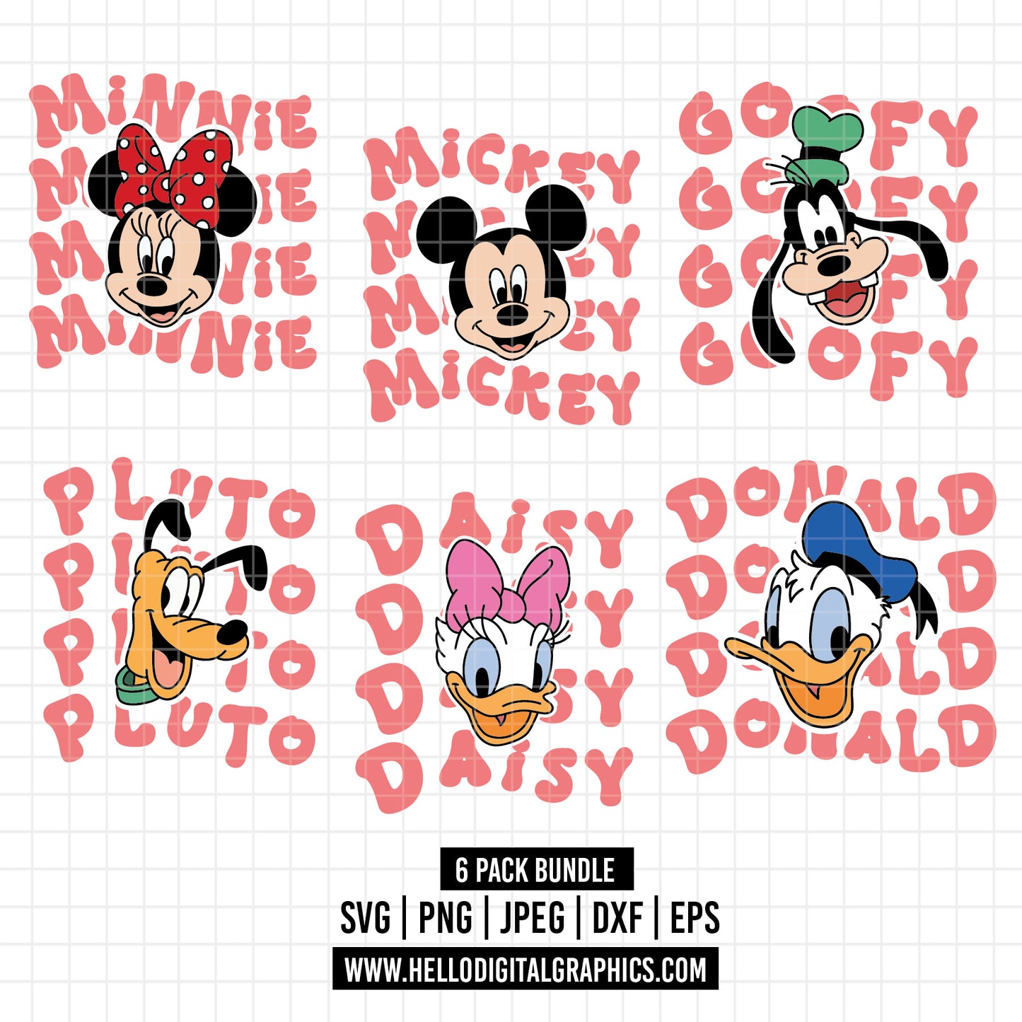 COD1634- Pluto svg, Goofy svg, Daisy svg, Disney svg, mickey svg, minnie svg, Family Vacation Svg, Family Trip 2025 Svg, Magical Kingdom Svg