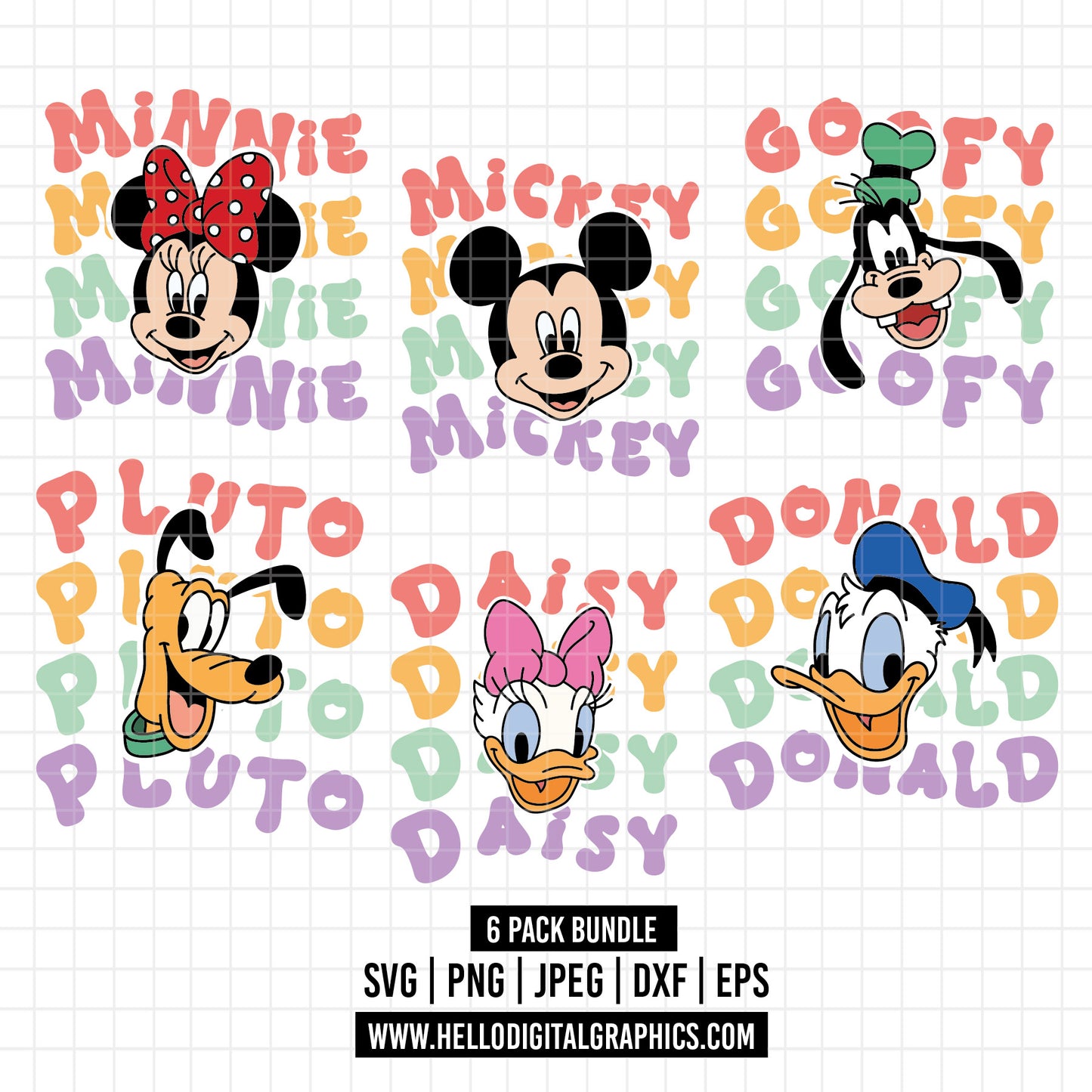 COD1635- Pluto svg, Goofy svg, Daisy svg, Disney svg, mickey svg, minnie svg, Family Vacation Svg, Family Trip 2025 Svg, Magical Kingdom Svg