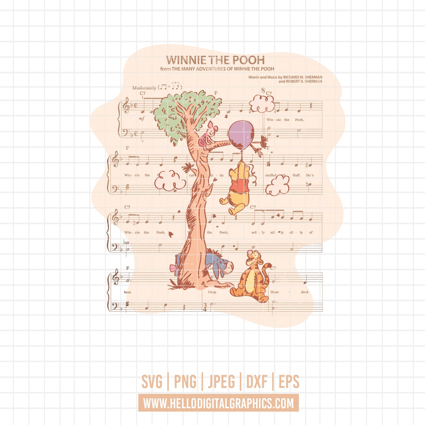 COD1646 Winnie the pooh svg, Winnie the Pooh Png, Disney svg