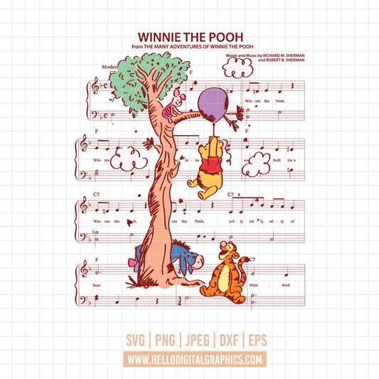 COD1647 Winnie the pooh svg, Winnie the Pooh Png, Disney svg