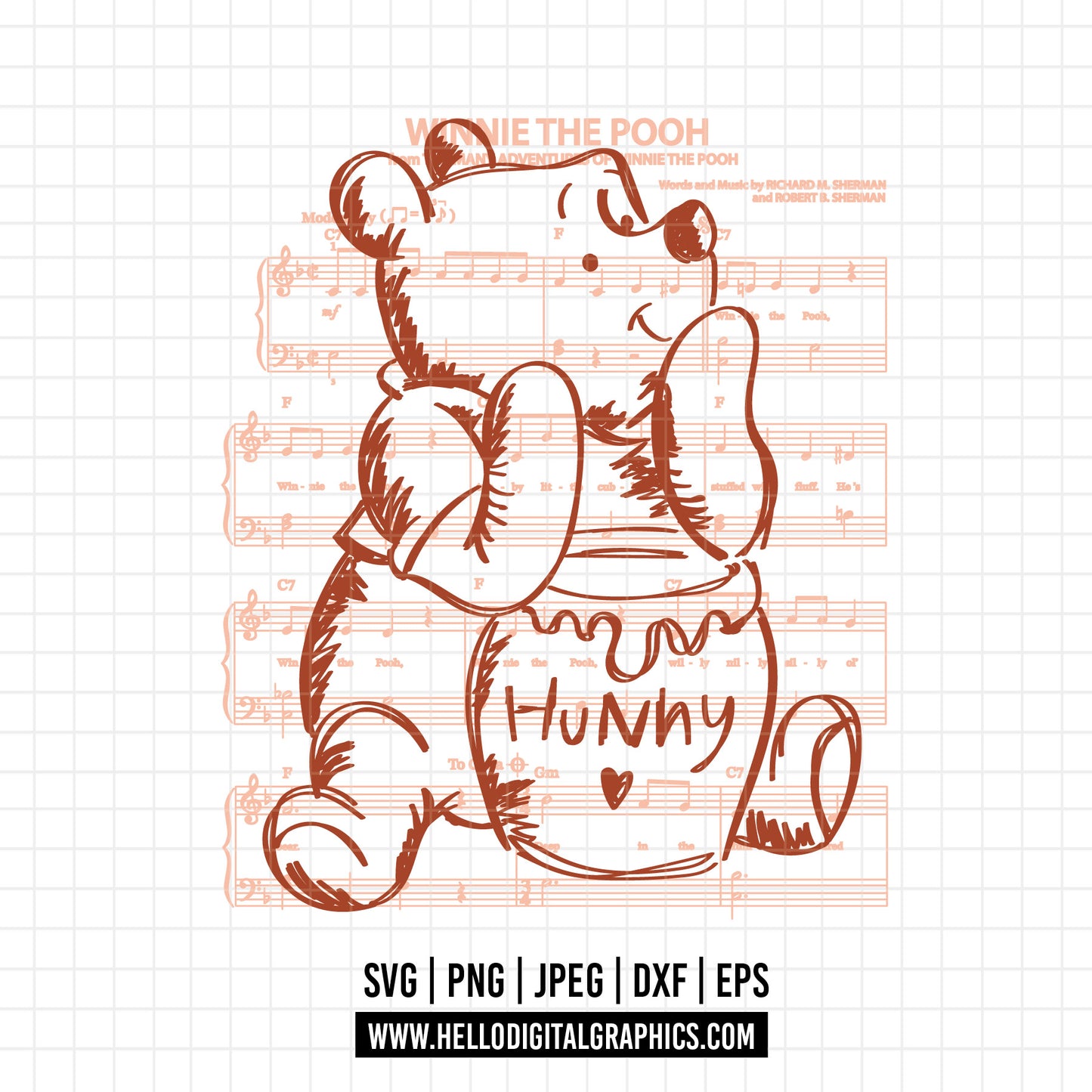 COD1651 Winnie the pooh svg, Winnie the Pooh Png, Disney svg