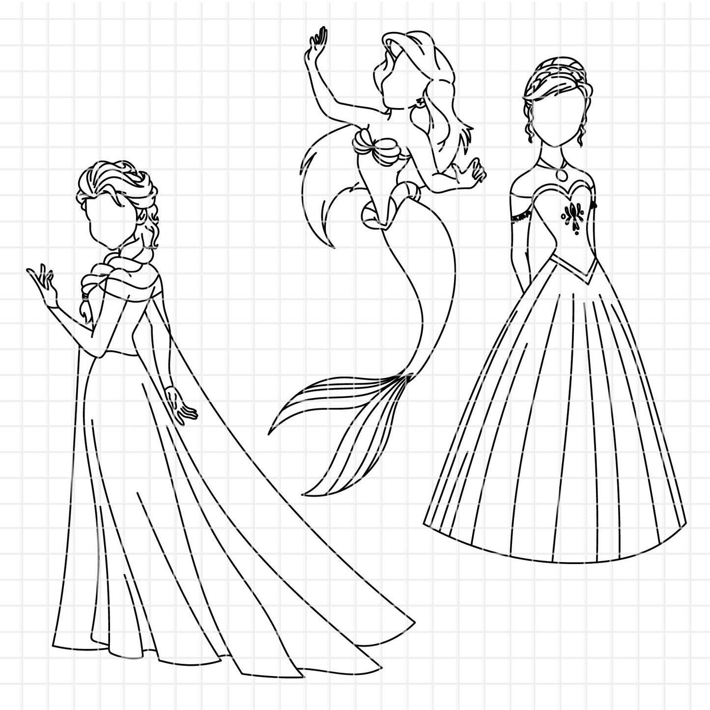 disney princess dress outline Design a Princess Dress Activity