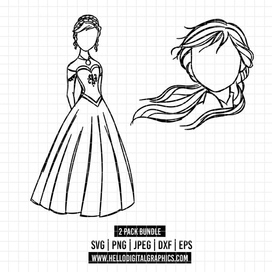 COD1663- Frozen svg, Elsa svg, Anna svg, Winter elsa cut files for cricut silhouette, Princess svg, Disney svg