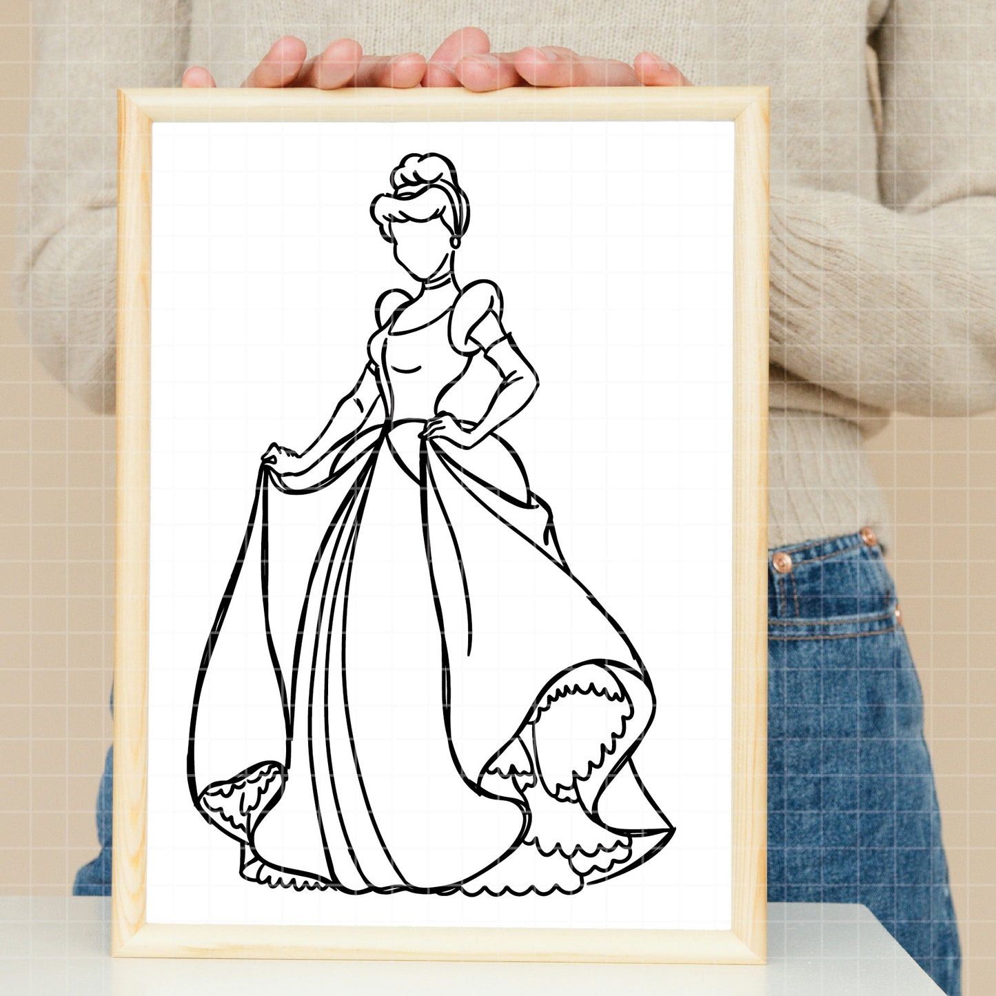 COD1669 - Cinderella svg, Princess svg, Princess for Cricut Silhouette, Tumbler svg, disney svg