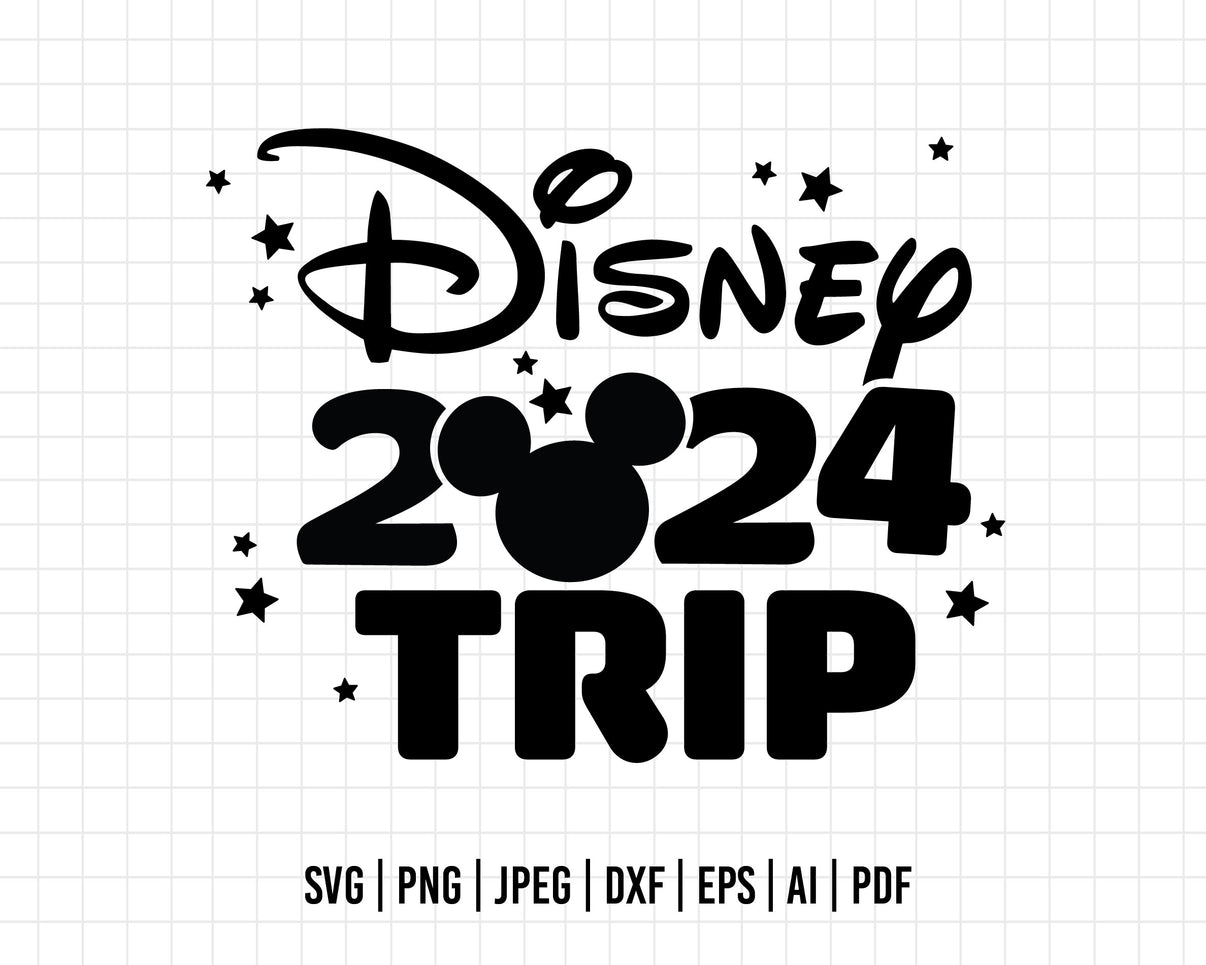 COD168 Disney 2025 trip svg, mickey svg, castle svg, Trip svg, Silhou