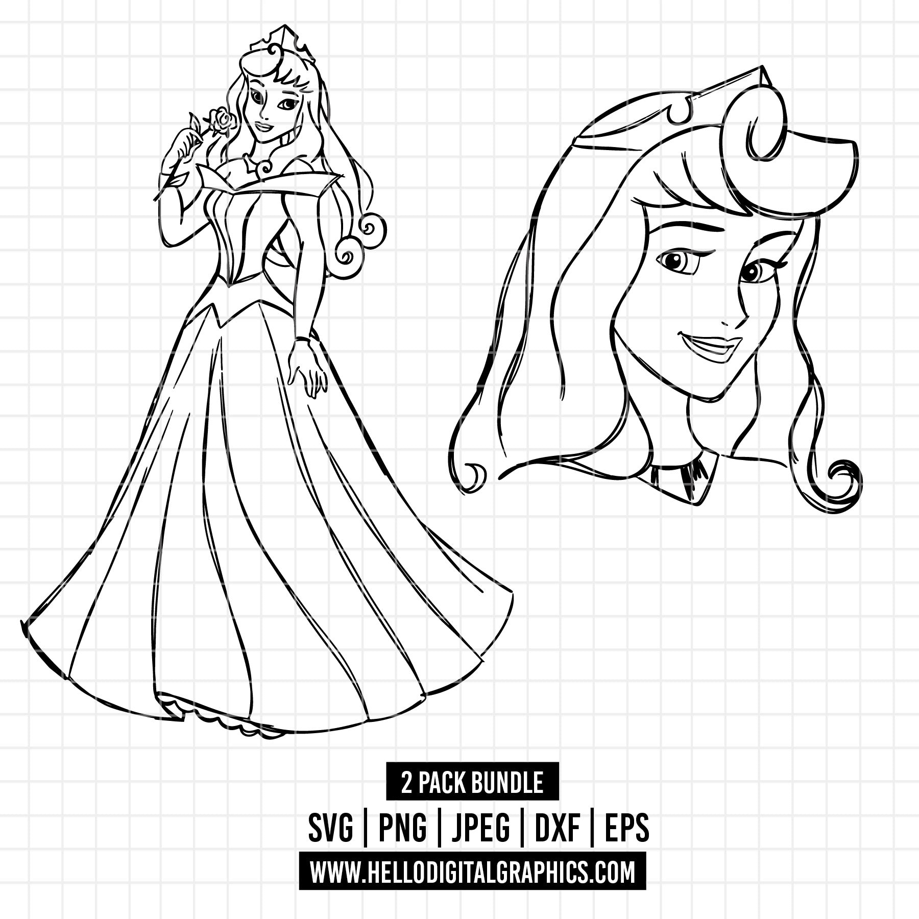 COD1687 -Aurora svg, Princess svg, Sleeping Beauty svg, disney svg, pr ...