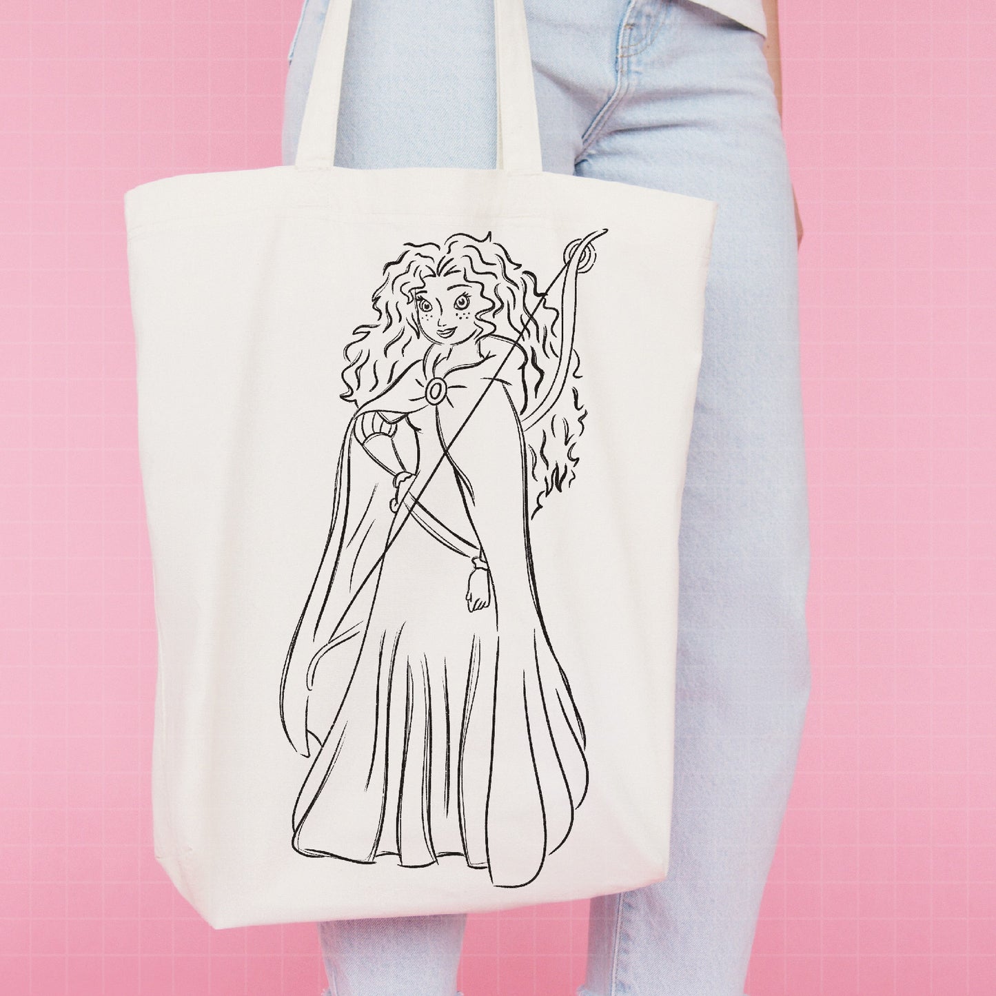 COD1692- Brave png, merida sketch png, princess merida png, princess png, disney png, outline png