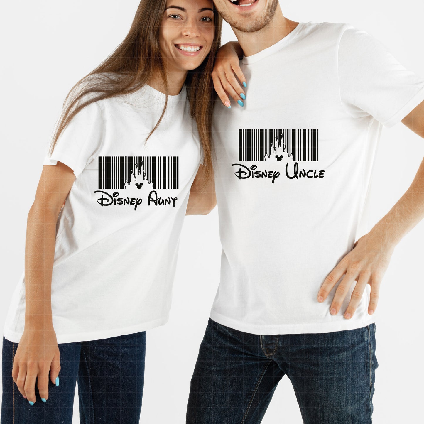 COD1719- Barcode Disney uncle svg, Aunt svg, uncle svg, disney svg, Silhouette, Cricut