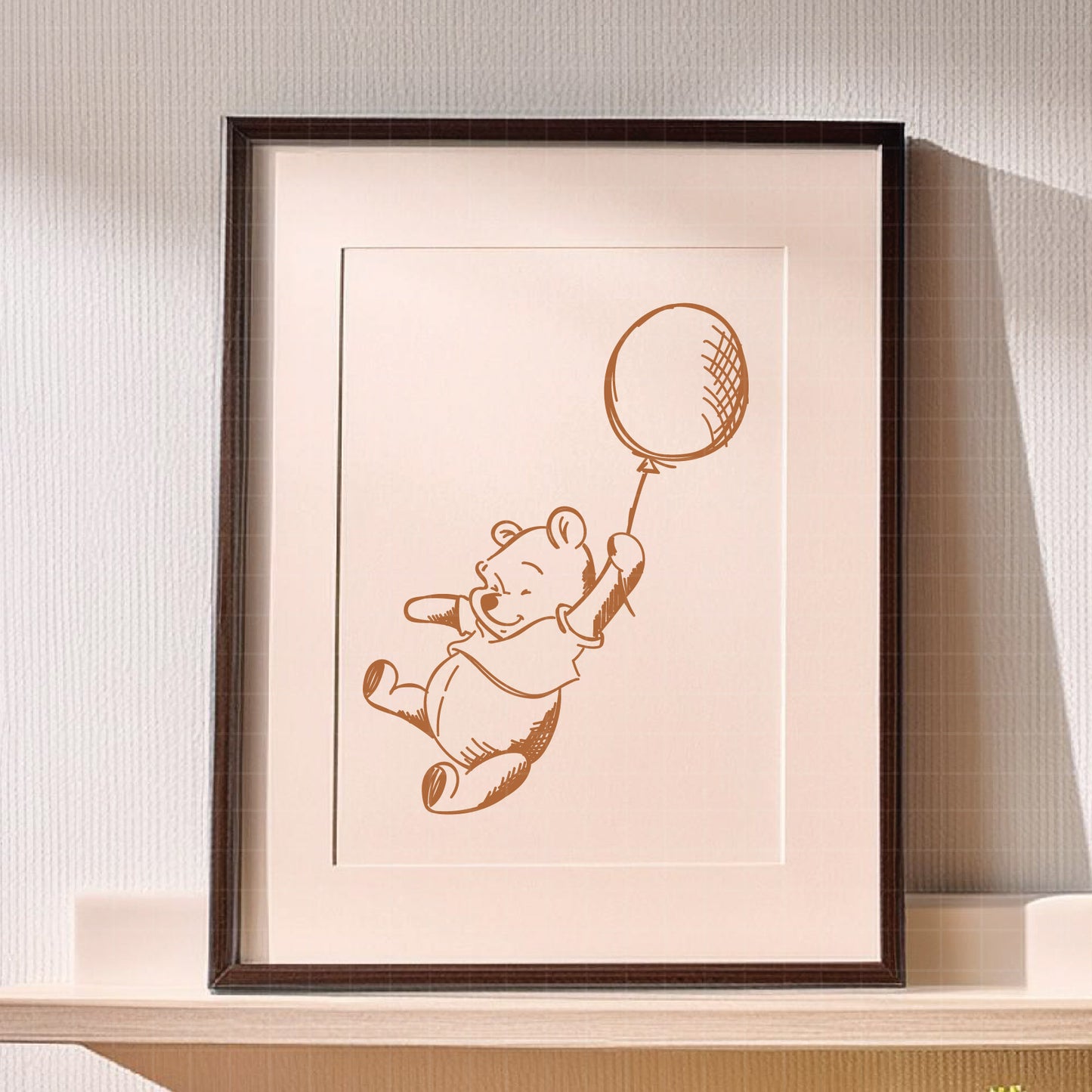 COD1721 - Winnie the pooh svg, Winnie The Pooh With Balloon, Pooh Party Supplies