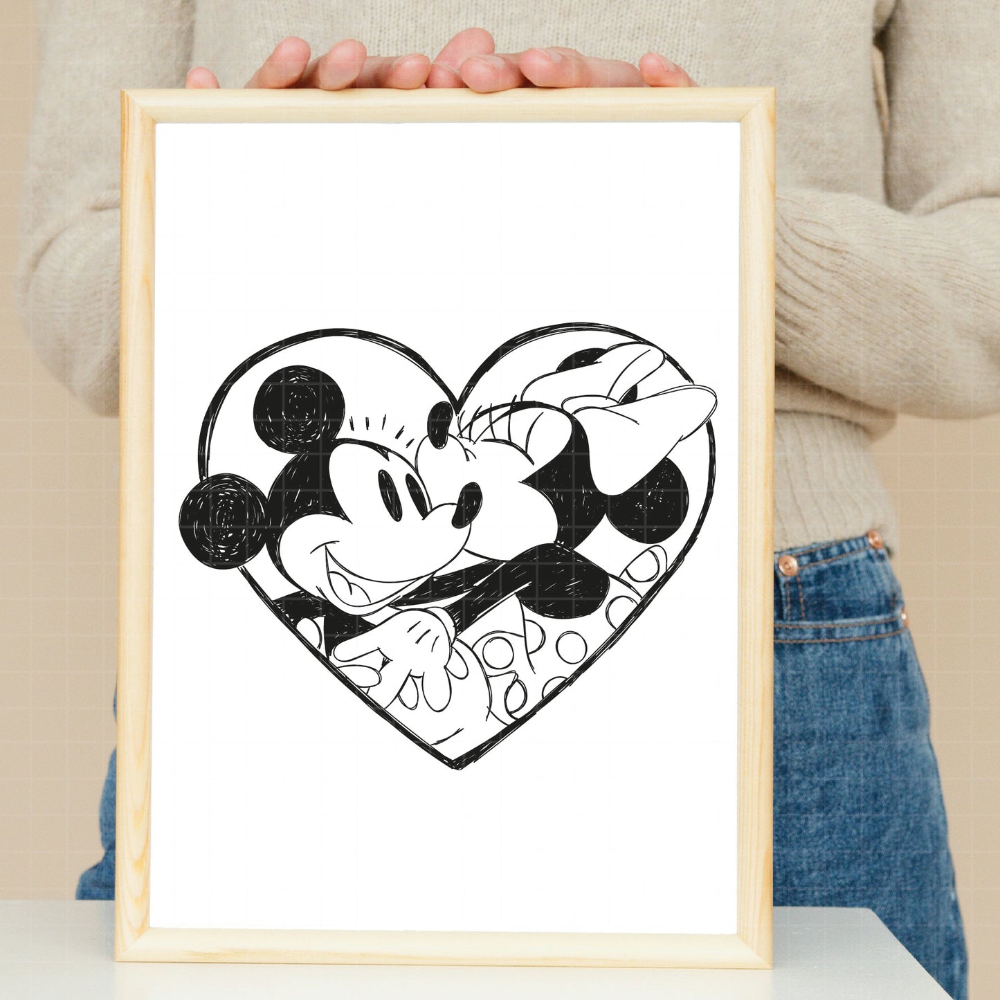 COD1732- Mickey and minnie svg, Disney svg, mickey svg, minnie svg, Silhouette, Cricut