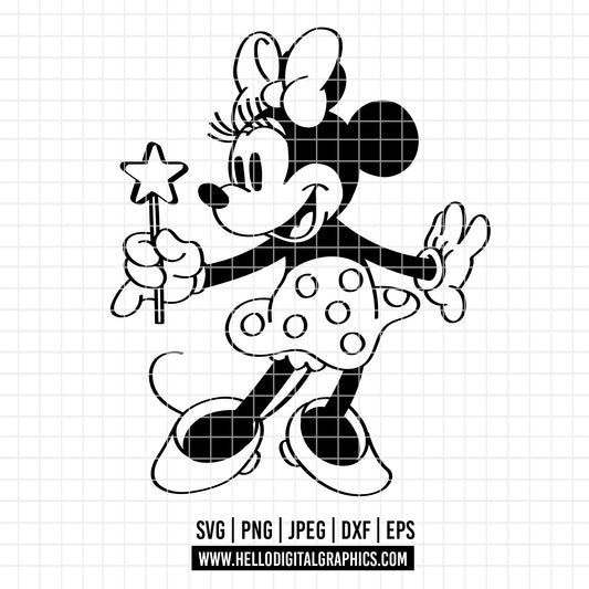 COD1733 -  Minnie mouse svg, Disney svg, minnie svg, Silhouette, Cricut