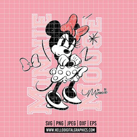 COD1735 -  Minnie mouse svg, Disney svg, minnie svg, Silhouette, Cricut