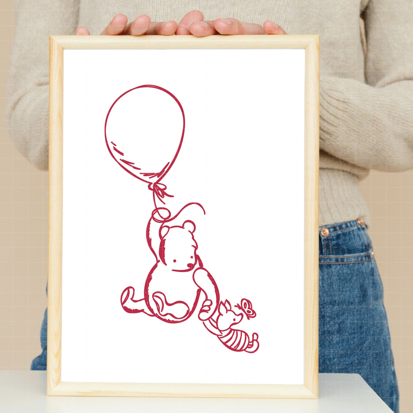 COD1738 - Winnie the Pooh svg, pooh png, classic winnie the pooh svg, baby shower svg, pooh party