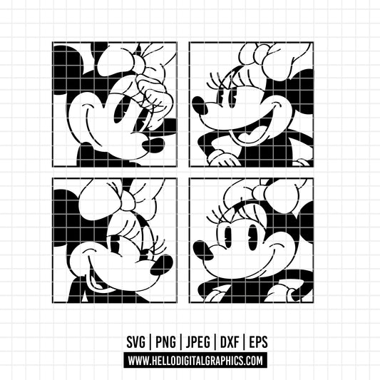 COD1780 -  Minnie mouse svg, Disney svg, minnie svg, Silhouette, Cricut