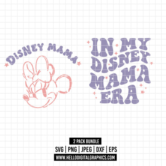 COD1785- Mama mouse svg, in my disney mama era svg, Minnie mouse svg, Disney svg, minnie svg, Silhouette, Cricut