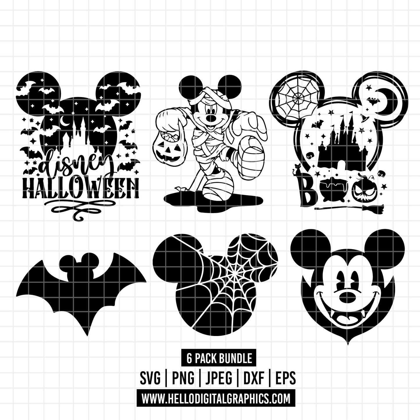 COD1817 - Halloween Mickey Svg, Trick Or Treat Svg, Halloween svg, Mickey svg, Disney svg (copia)